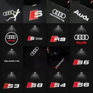 Car Door AUDI Welcome Light LED HD Projector Lamp For Audi A3 A4 B8 8P
