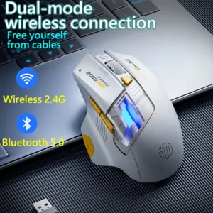 Inphic A9 Explorer Wireless Gaming Mouse 500MA Battery Level Display