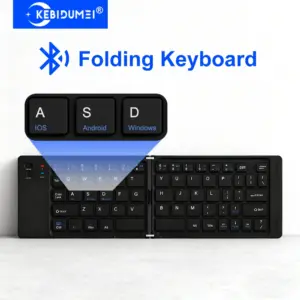 Mini Folding Keyboard Bluetooth Rechargeable Mute Wireless Portable For