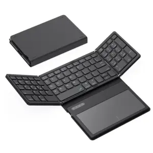 Lefon 81 Keys Wireless Foldable Keyboard With Touchpad Portable