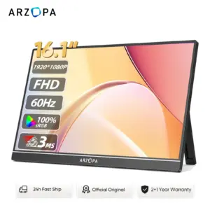 Arzopa 16.1'' 100% Srgb Portable Monitor 1080P Second Monitor External