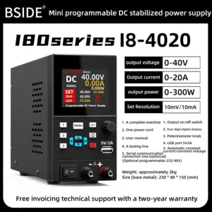 Programmable DC Regulated Power Supply Lab 30V / 10A 300W 40V / 20A