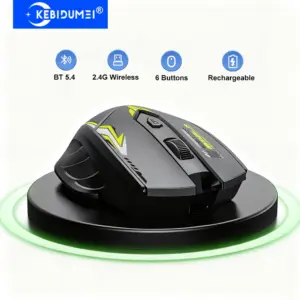 Bluetooth 5.4 Mouse Dual Mode 2.4G Wireless Mouse 6 Buttons Gaming