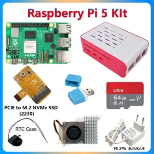 Raspberry Pi 5 8GB / 4GB / 2GB Optional Kit PCIE To M.2 NVME SSD 2230