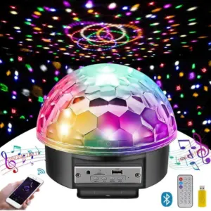 LED Disco Ball Light Bluetooth Music Stage Light Bar Remote Control