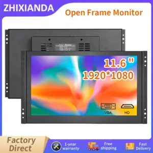 Design 11.6 Inch 1920*1080 IPS Open Frame Monitor LCD Industrial