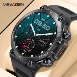 Mevaden 1.39 Inch HD Bluetooth Call Smart Watch Men Sports Fitness