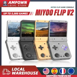 MIYOO Flip V2 Handheld Game Players 3.5''ips Screen Linux System Onion