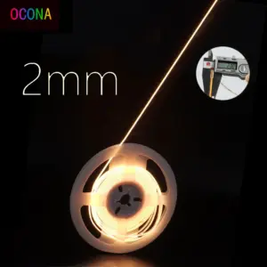 Ultimate Thin 2MM COB LED Strip Light For DIY Craft Cabinet Shelf 12V