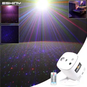 RGB Laser Full Stars DJ Disco Light Party Decoration Projector Sky LED