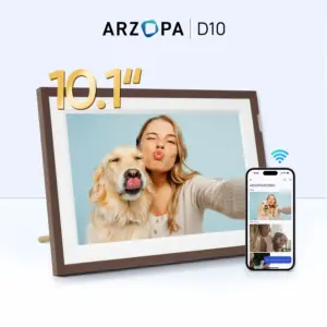 Arzopa Digital Picture Frame 10.1 Inch Smart WIFI Digital Photo Frame