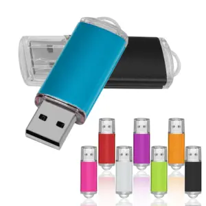 High Speed Colorful USB Flash Drive 2.0 Metal Pendrive 32GB 16GB 1GB