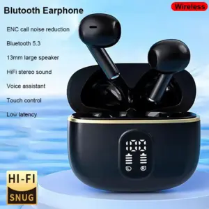 Bluetooth Earphone Wireless Headphone ENC Calling Noise Cancelling