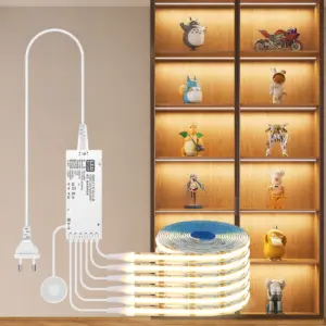 Smart Penetrable Wood COB LED Strip Touch Sensor Light 320LEDS / M Warm