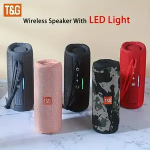 T&G TG365 Portable Bluetooth Speaker Dual Bass LED Wireless Subwoofer