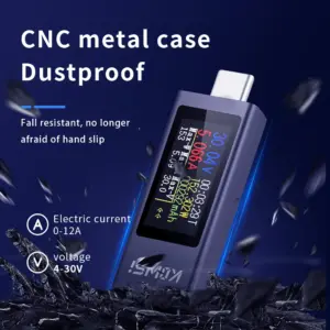 Type C Multi Function Digital Display DC Voltage Ammeter Power Meter