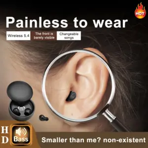 SK26 Bluetooth 5.4 Wireless Earphones Small Earbuds Sleeping Sport