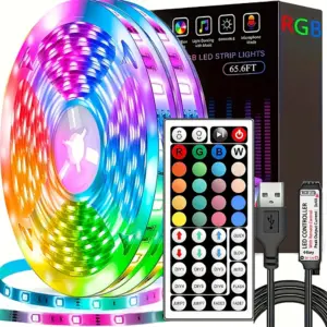 LED Strip Lights With 44 Key Remote Control 1M 5M 10M 20M RGB Tape Wall