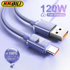 Nnbili 120W 6A Fast Charge USB Type C Quick Charge Cable Realme Xiaomi