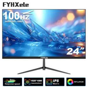 Fyhxele 24INCH 100HZ Gaming Monitor 1080P Desktop Display 2MS Response
