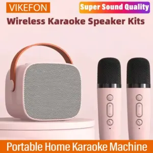Portable Wireless Dual Microphones Karaoke Machine Homektv DSP System