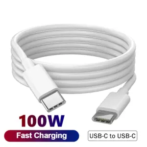 100W USB C To C Fast Charging PD Cable 15 Pro Max Ipad Air 5 Macbook