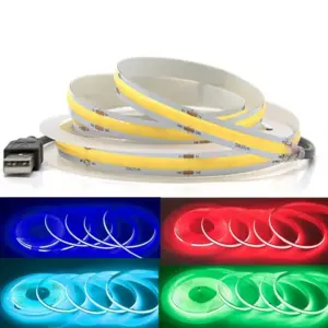 USB COB Lamp Strip DC5V 320LEDS / M White / Red / Pink / Ice Blue