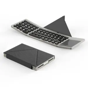 DUX DUCIS Foldable Bluetooth Mini Keyboard With Touchpad & Holder For